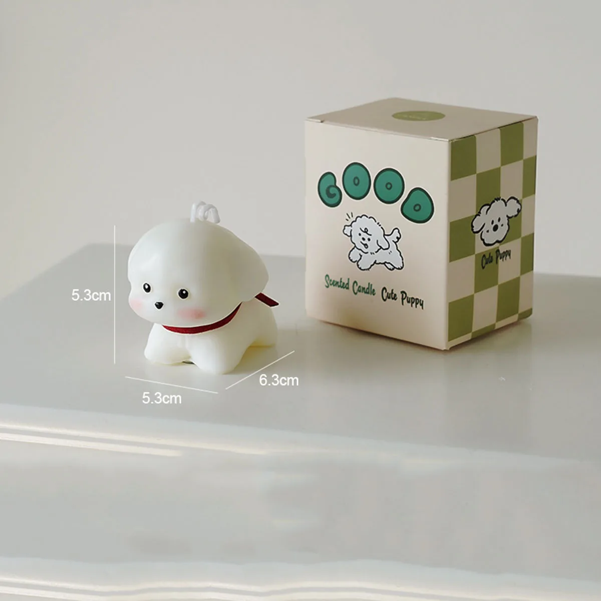 1pc simulation puppy cute shaped candle, fragrance cute souvenir gift, atmosphere scented scented candle, is a very good gift