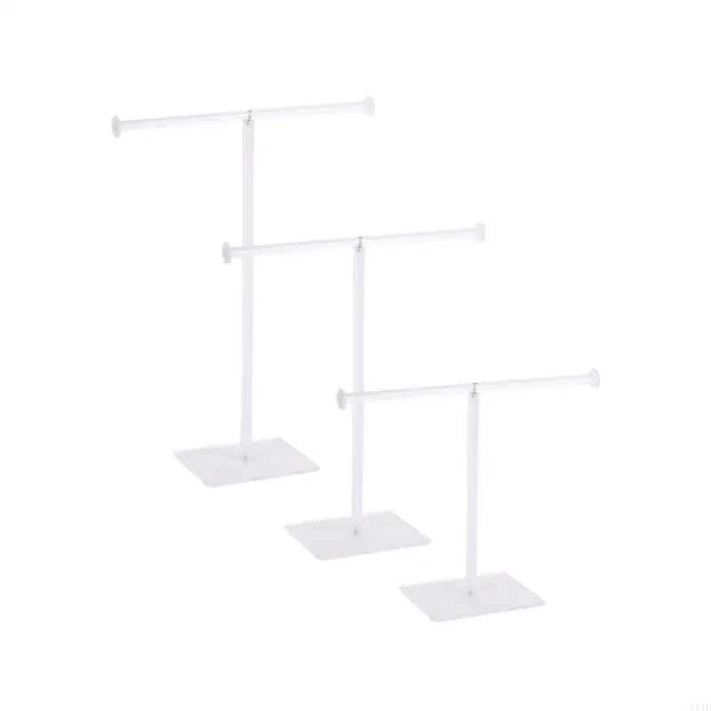 

Clear Acrylics Necklace and Jewelry Stand Elegant Organizers Portable for Accessories and Watches Home Organization