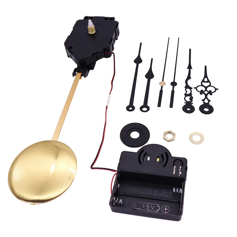 

DIY Hours Minutes Seconds Metal Pendulum Swing Movement Set 16 Music Box