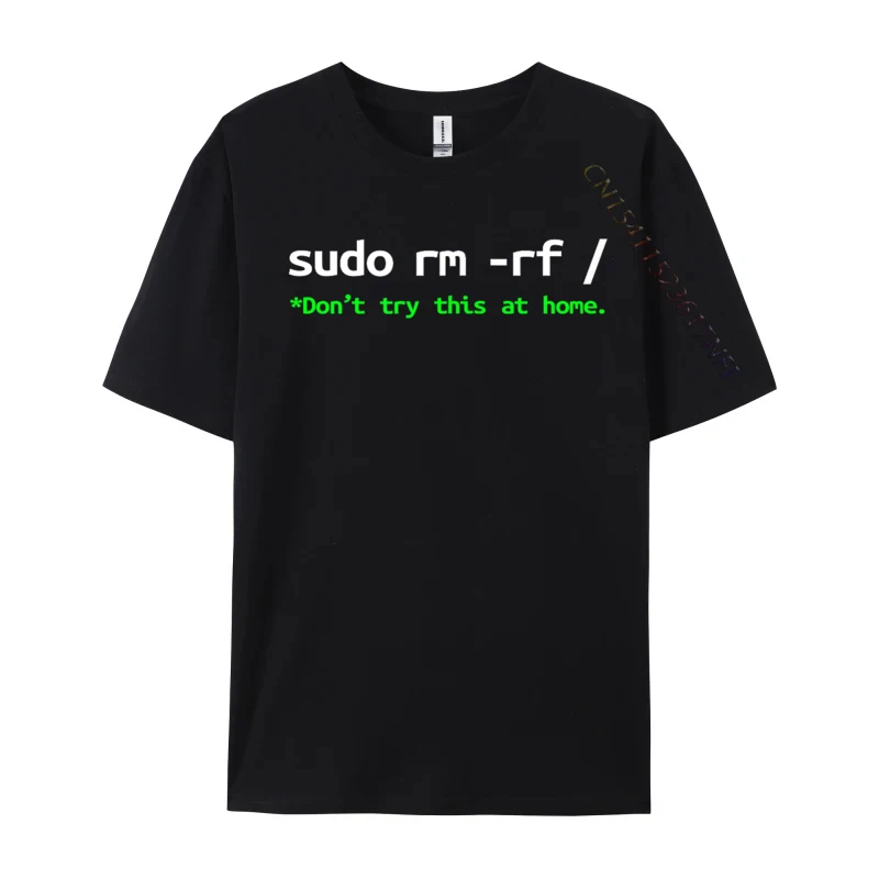 Sudo rm rf unisex child Shirt Linux Programmer Engineer Opensource 2024 New Men's T-shirts Simple Style Design Tops Shirt Cotton