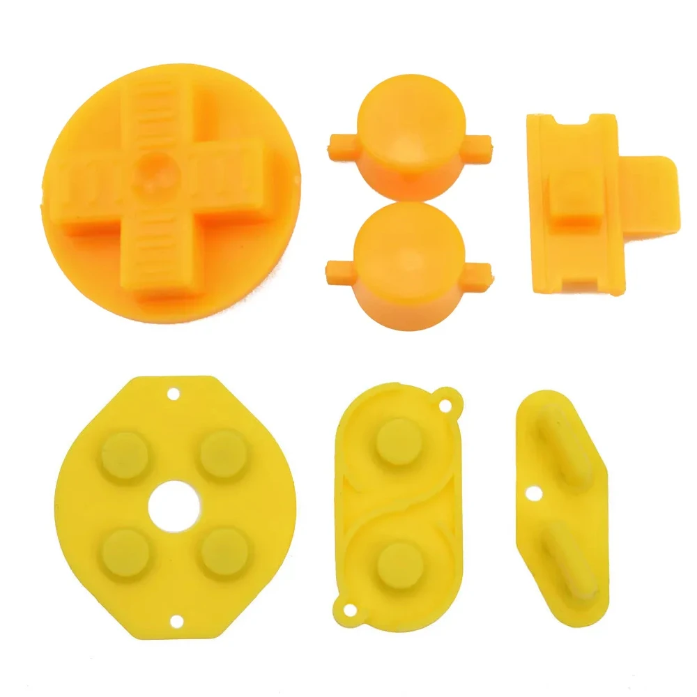 1set Rubber Conductive D-pad Buttons for GameBoy Classic for GB DMG A B buttons DiIY Button Set Replacement