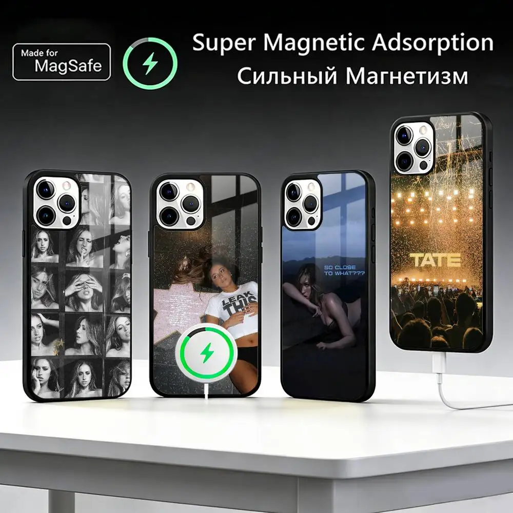 

T-Tate McRae Singer Phone Case For iPhone17,16,15,14,13,12,11 Plus,Pro Max For Magsafe Wireless Charging