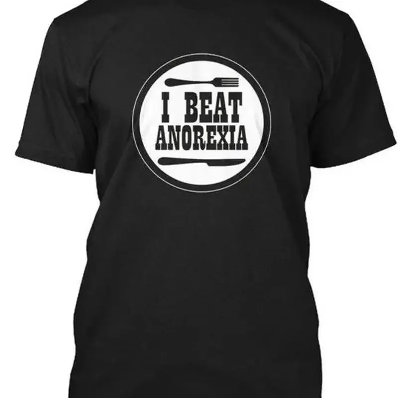 I Beat Anorexia Size Premium T Shirt M 2XL