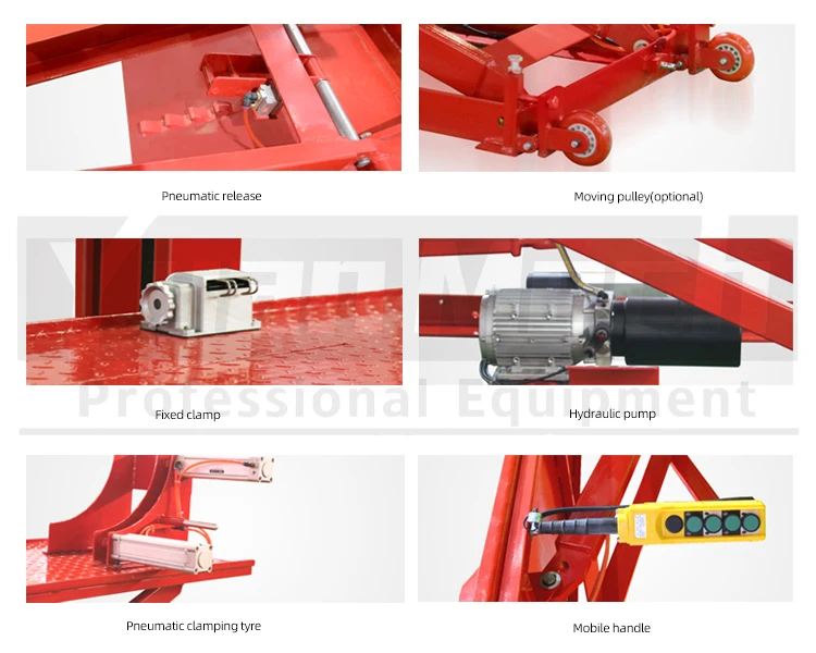 Electric Tyre Repair Equipment Scissor Lift for Motorcycle