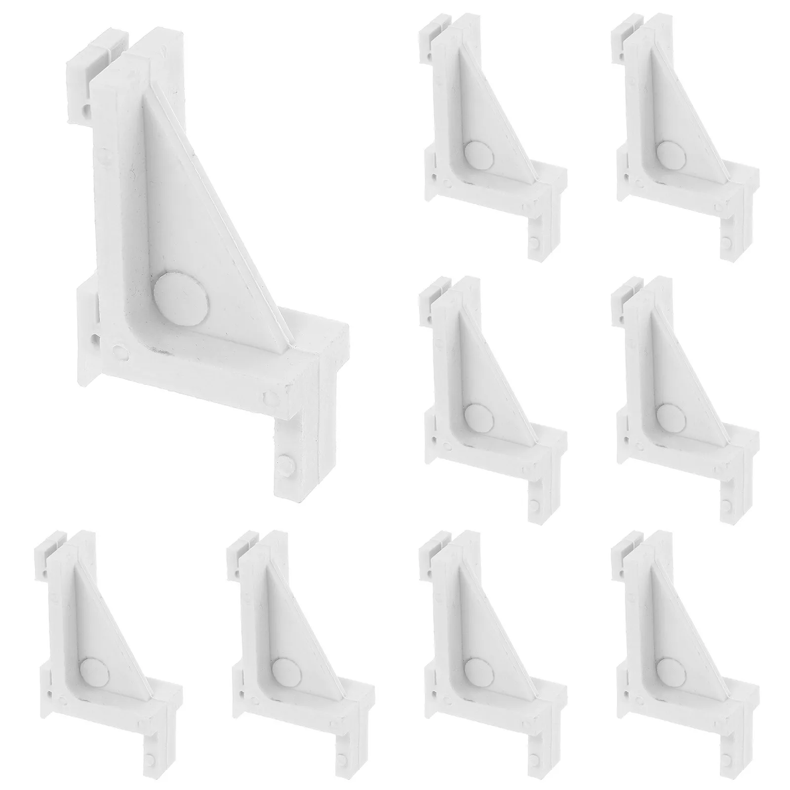 10Pcs Plastic Freezer Shelf Clip Hooks Adjustable Cooler Rack Clamp Refrigerator Storage Organizer Divider Freezer Clamp