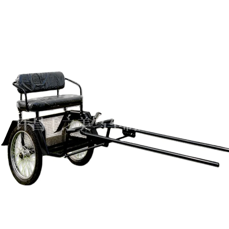 Sightseeing Travel Marathon Carriage 2-wheeled Pony Horse Cart for Competition and Training Transport