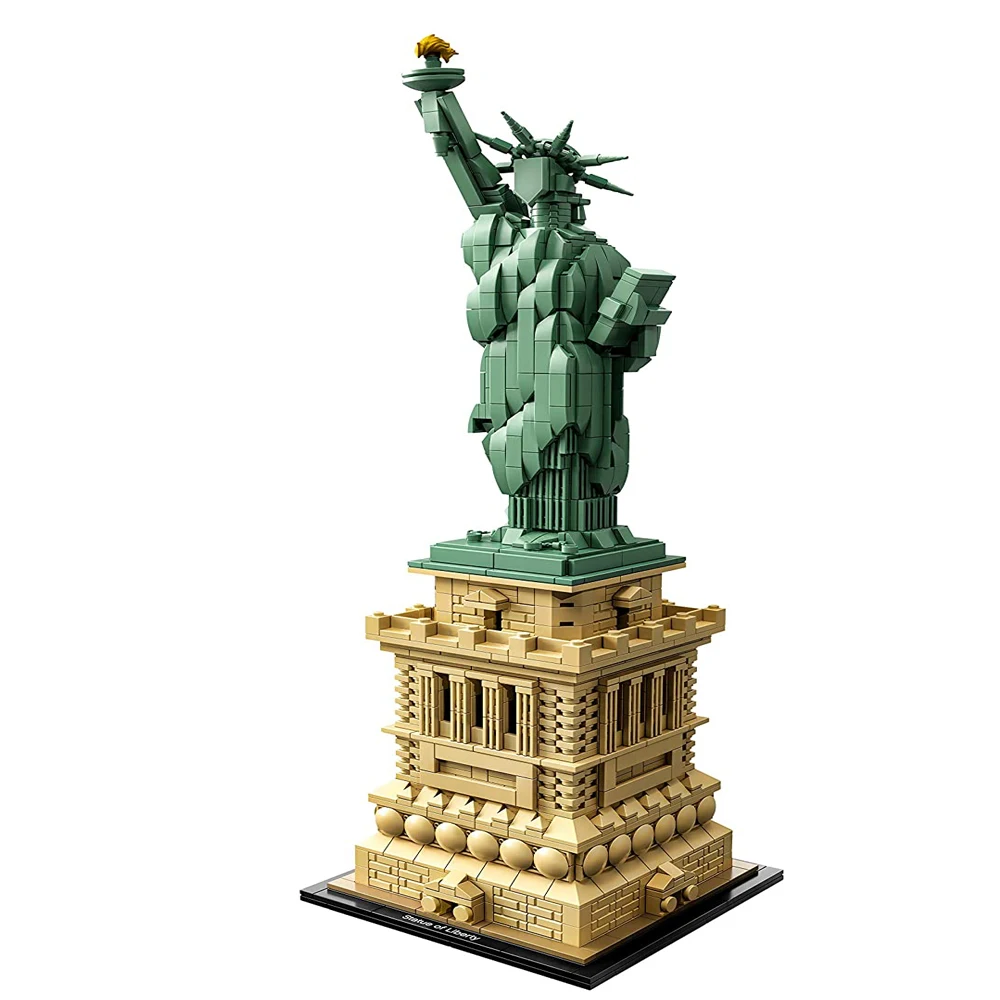 1685 Pieces Architecture Statue of Liberty Large Collection Building Set Model Gift for Kids and Adults Compatible 21042