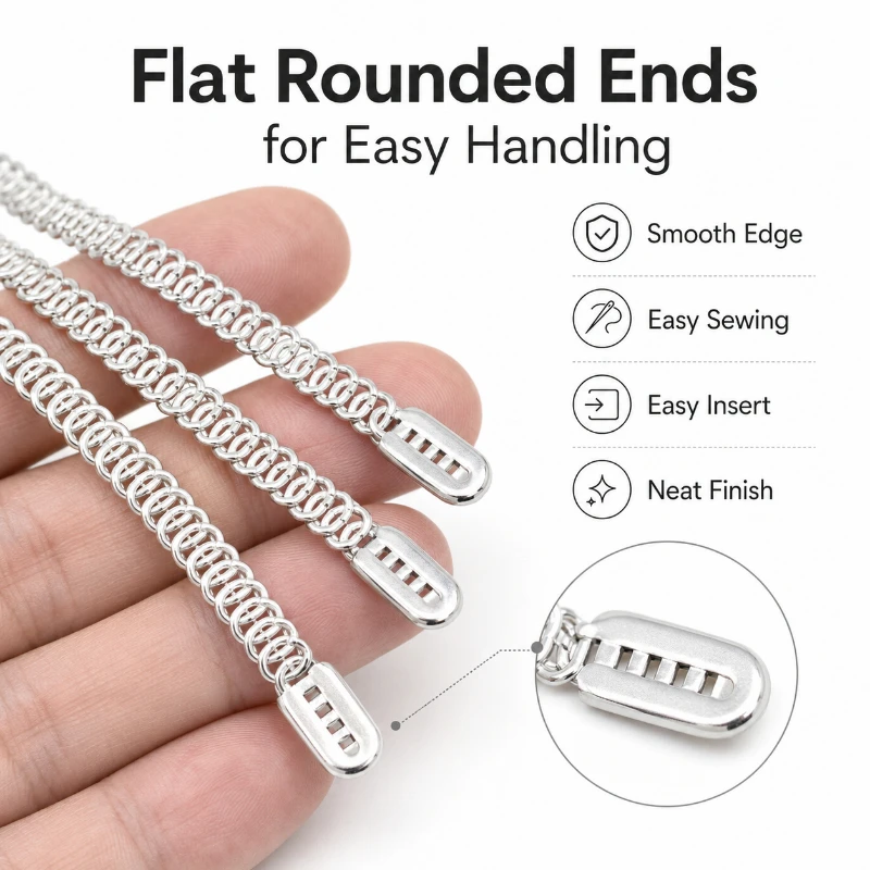 20/50/100Pcs 5mm Metal Nose Bridge Ribbon Band Mask Fish Bone Sewing Bendable Ribbon Tape Bra Fixable Flat Wire Strip DIY Supply
