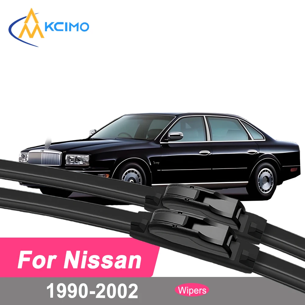 

Premium Rubber Durable Silent Windshield Wiper Blades 2pcs for Nissan President HG50 1990-2002 Front Wiper Blades Set
