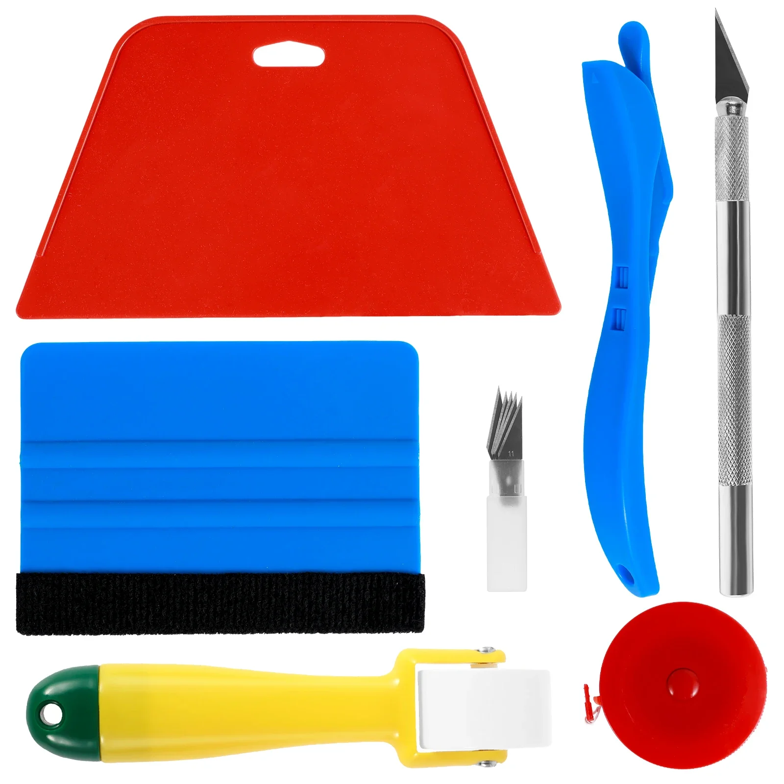

11Pcs Wallpaper Smoothing Tool Flexible Wallpaper Peel Stick Scraper for Vinyl Wrapping Paper Window Film Edge Trimming Squeegee