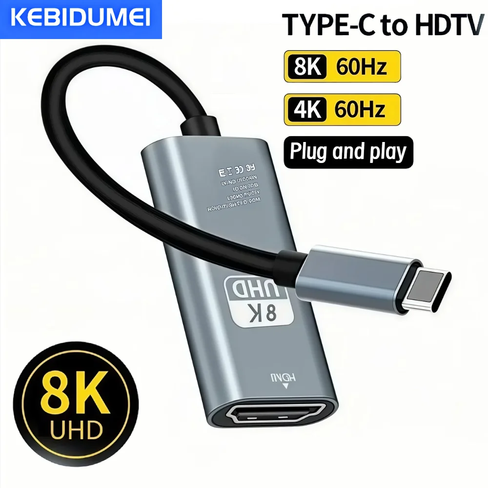 �y�Z�[�����z8K 4K 60Hz 30Hz USB-C - HDMI�ϊ��P�[�u�� �^�C�vC�A�_�v�^�[ HDTV�R���o�[�^�[ iPhone 15 TV�R���o�[�^�[ MacBook Air iPad Samsung�Ή�