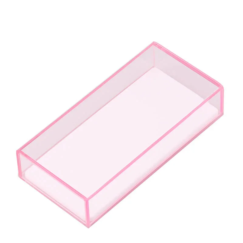 SENSE LASHES-soporte de acrílico para pestañas, caja de almacenamiento de paletas, azulejo de pestañas con cubierta a prueba de polvo, herramientas de maquillaje para extensiones de pestañas