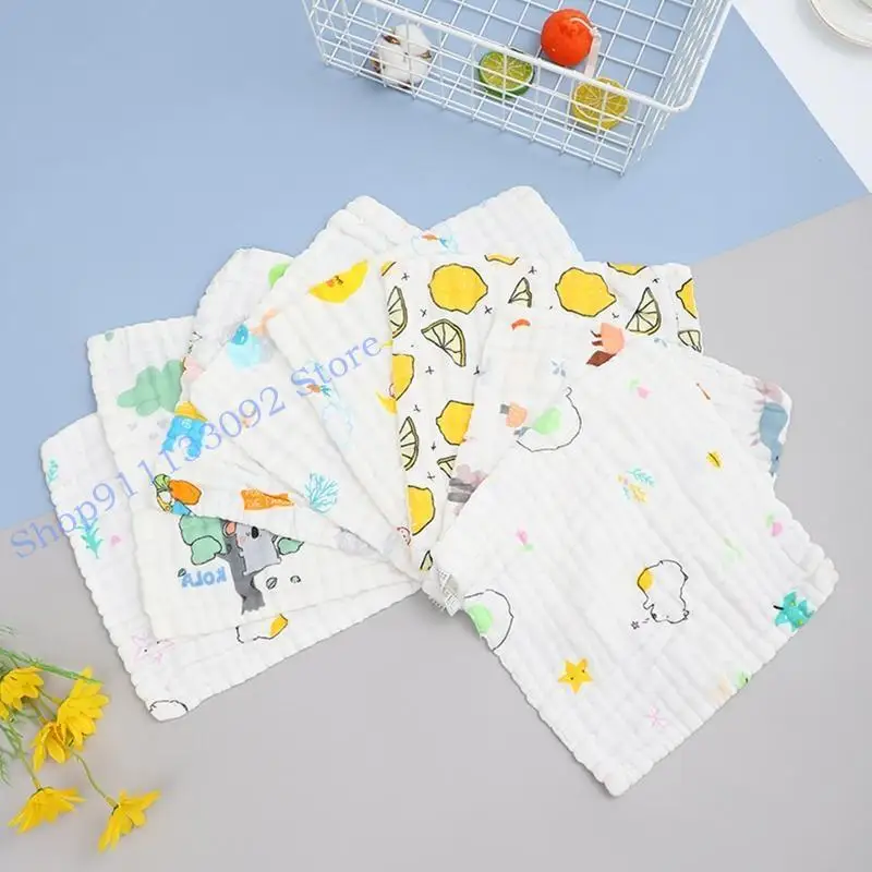 H9ed Baby Muslin Waslots Cotton Cotton Soft Face Handel