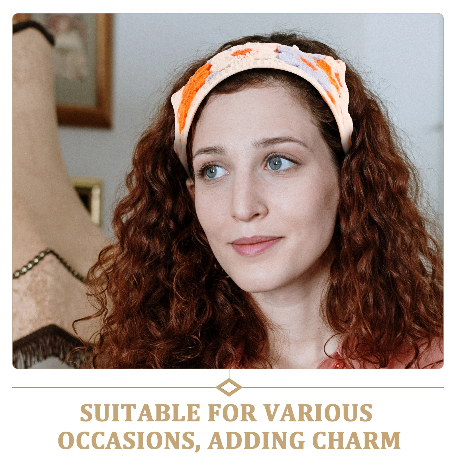 

Lace Hollow Flower Orange Crochet Triangle Headband Women Hair Scarf Bandana Knitted Bohemia Cotton Accessories