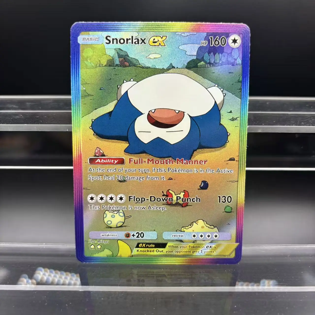 5Pcs/set Self Made PTCG English Pocket Mobile Game Snorlax Raichu Bibarel Hand-Drawn Flash Card Anime Collection Card Gift Toy