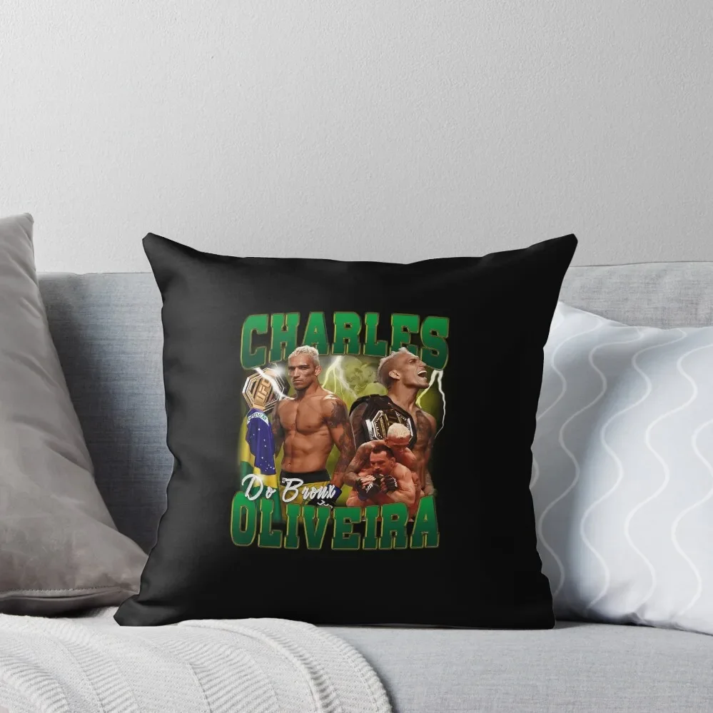 

Charles Oliveira Bootleg Throw Throw Pillow Rectangular Cushion Cover Pillowcase pillow