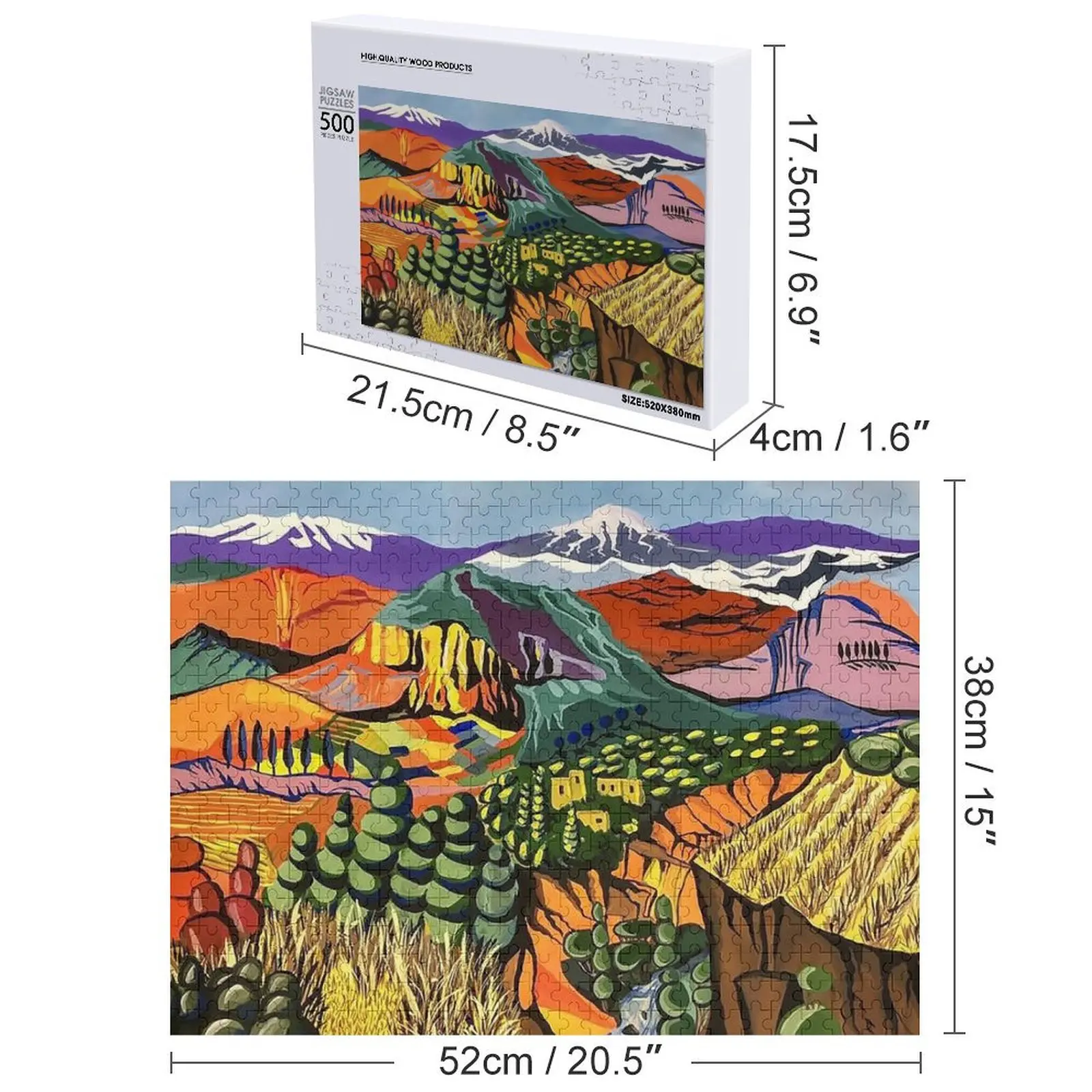 Landscape by Martiros Sarian Jigsaw Puzzle Custom Kids Toy Wood Adults Puzzle