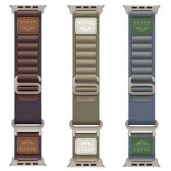 Alpine loop Strap for Apple Watch Ultra 2 Band 49mm 46mm 42mm 45mm 44mm 40mm 41mm Nylon Correa Bracelet Series 10 9 8 7 6 5 4 SE