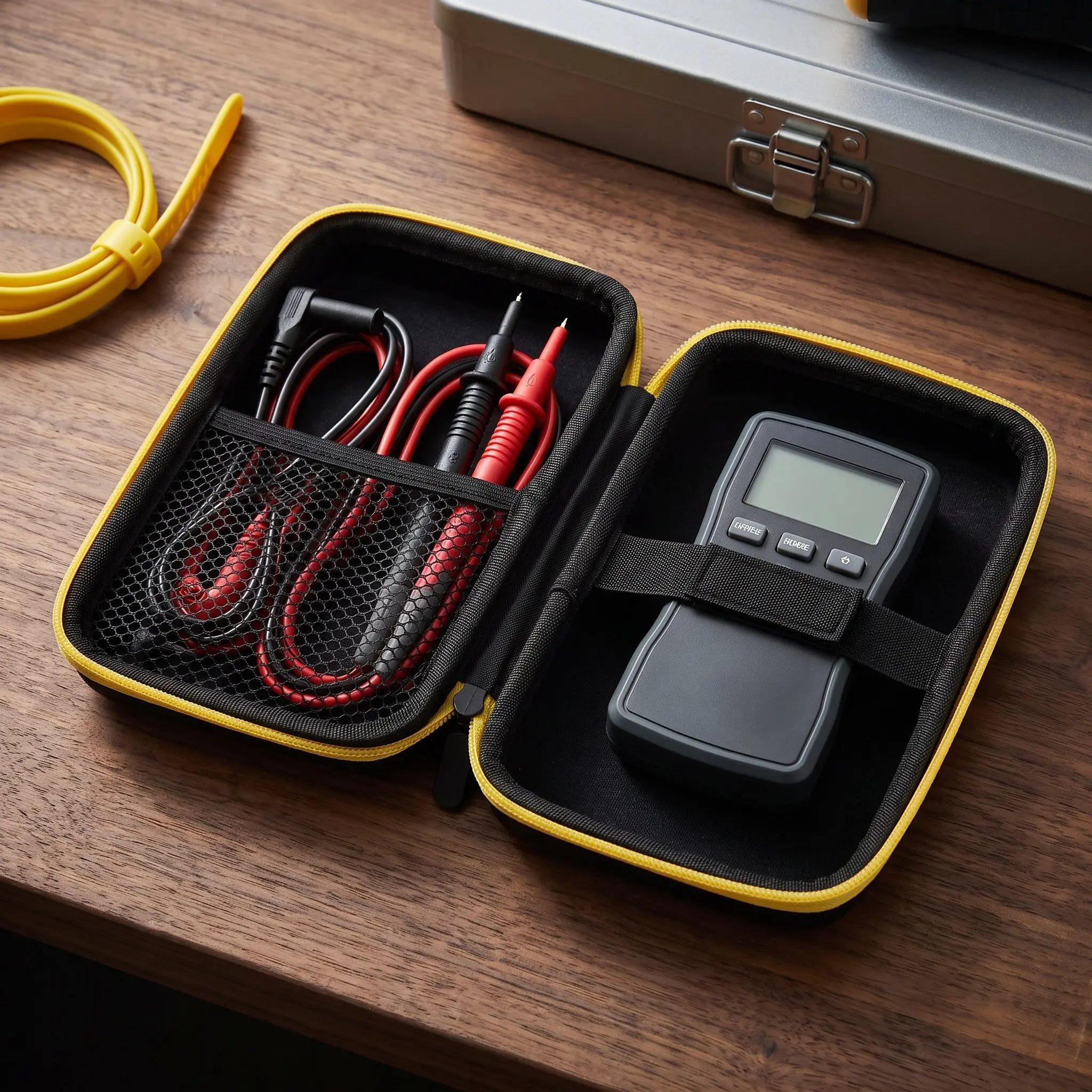 Multimeter Pouch Compact Lightweight Nylon Tool Bag Organizer for Multimeters Clamp Meters Small Tools Screws Accessories