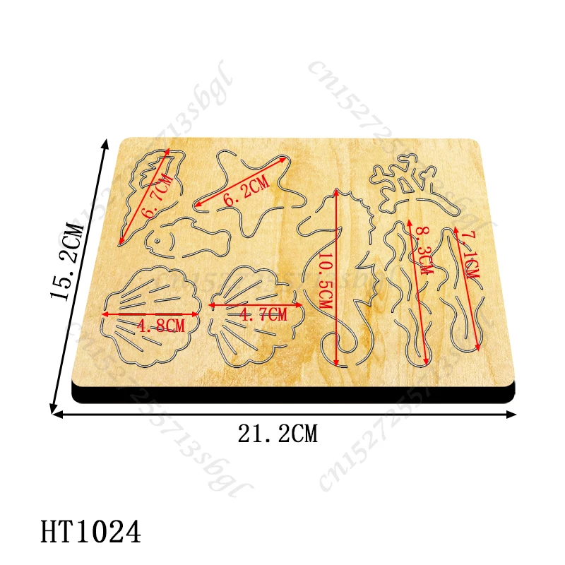 Zwierzęta morskie wykrojniki-nowe wykrojniki i drewniane formy, HT1024 nadaje się do zwykłych maszyny do cięcia na rynku.