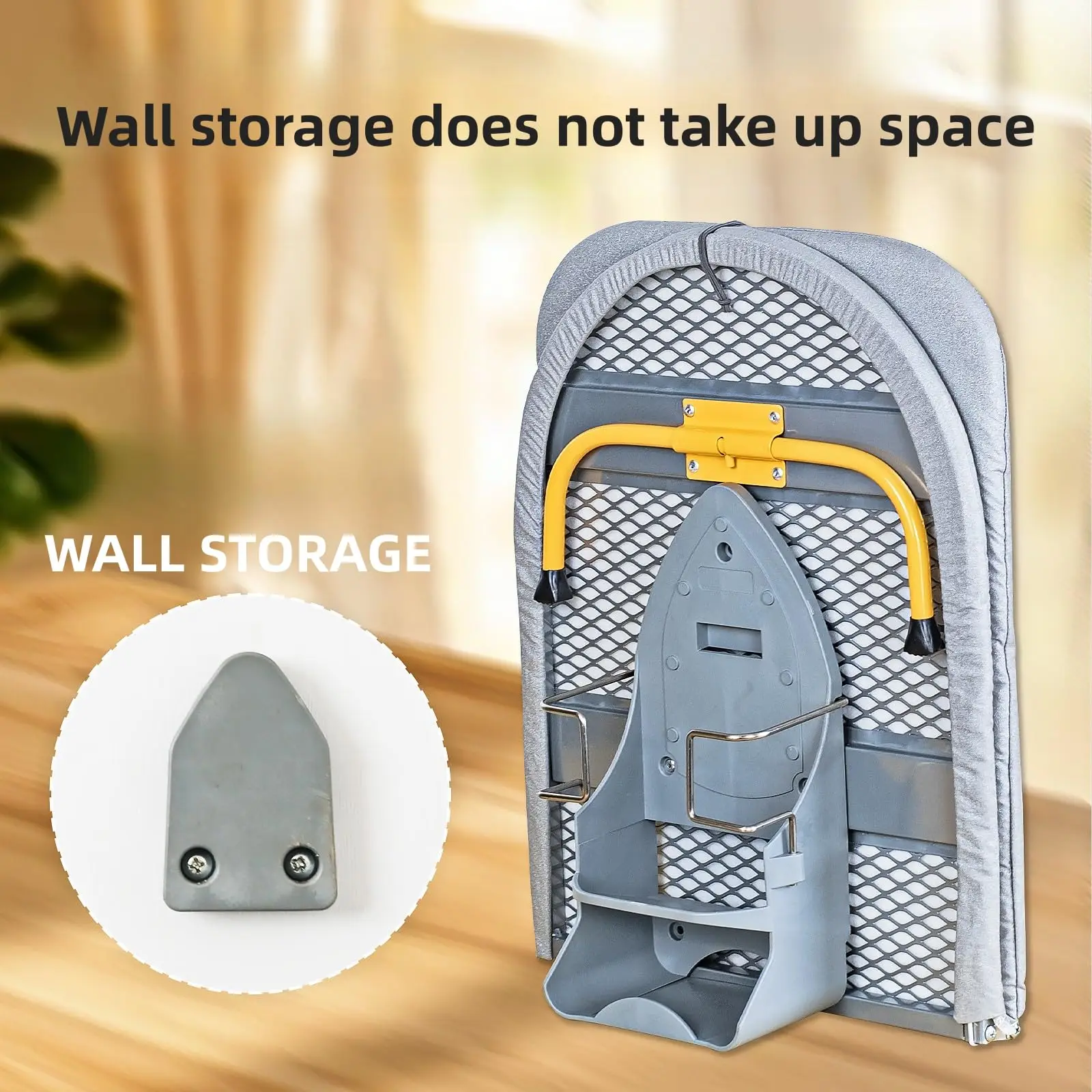 Zusammenklappbares Bügelbrett für den Schreibtisch, kompakte Montage, zusammenklappbares Bügelbrett für kleine Räume, Bügelkleidung, Tisch-Mini-Bügelbrett