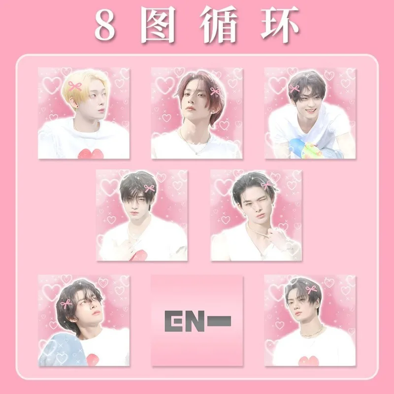 50pcs/Roll ENHYPENS Kpop Peripheral Sticker JUNGWON JAY JAKE SUNGHOON SUNOO NI-KI DIY Scrapbooking Gift view 2