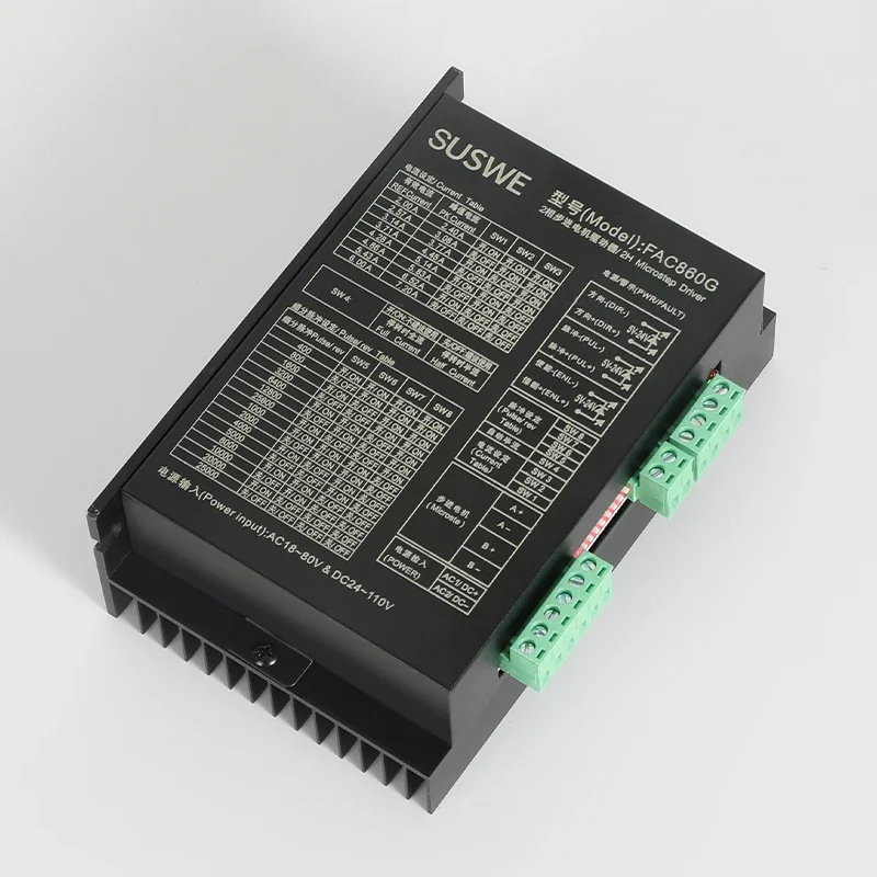 Imagem -04 - Stepper Digital para Stepping Motor Microstep Driver ac 1880v 24v110v Alta Qualidade Face 860g-microstep