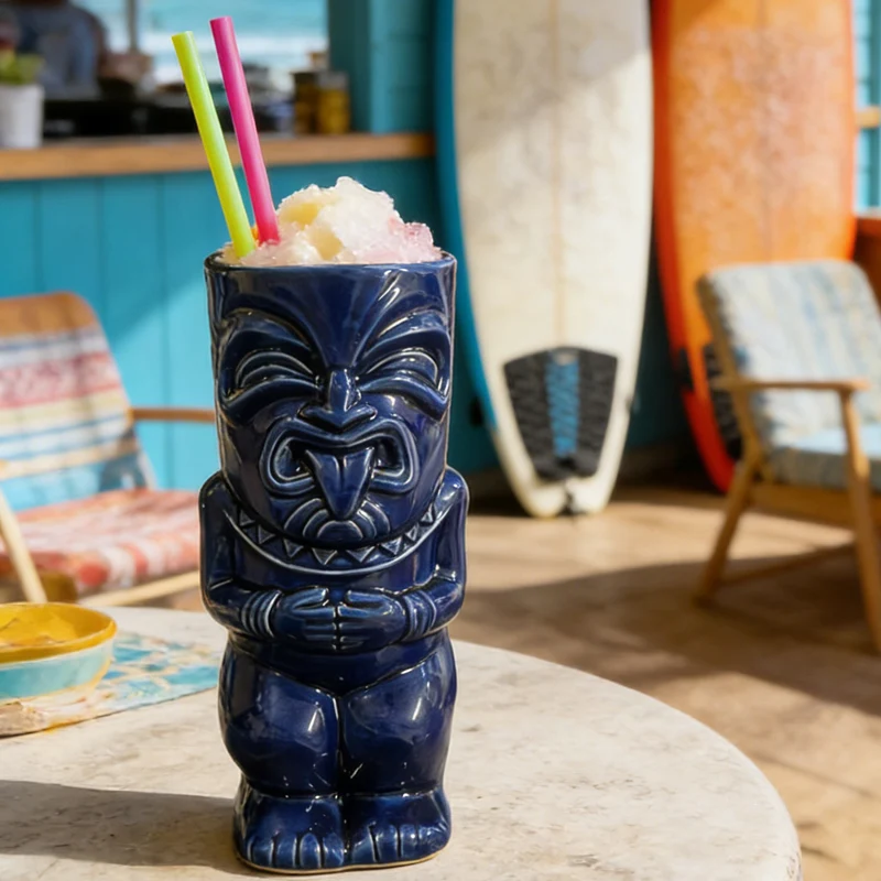 Different Types of Personalized and Fun Ceramic Cup Creativity Hawaiian Tropical Cocktail Cups Suitable for New Year Gift Giving