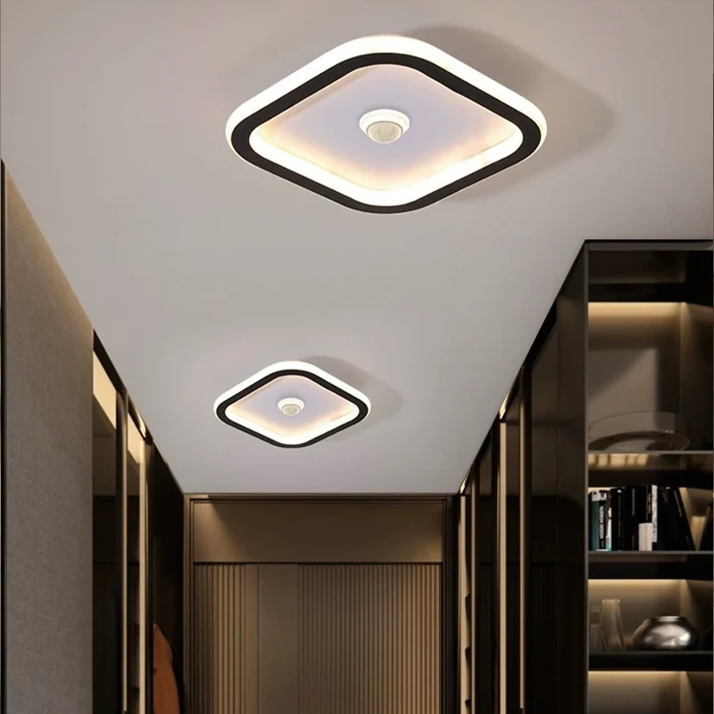 DAMIASMIL LED Ceiling Light Modern Human Body Induction Lamp for Living Room Hallway Sensor Lamp Indoor Lighting Fixture