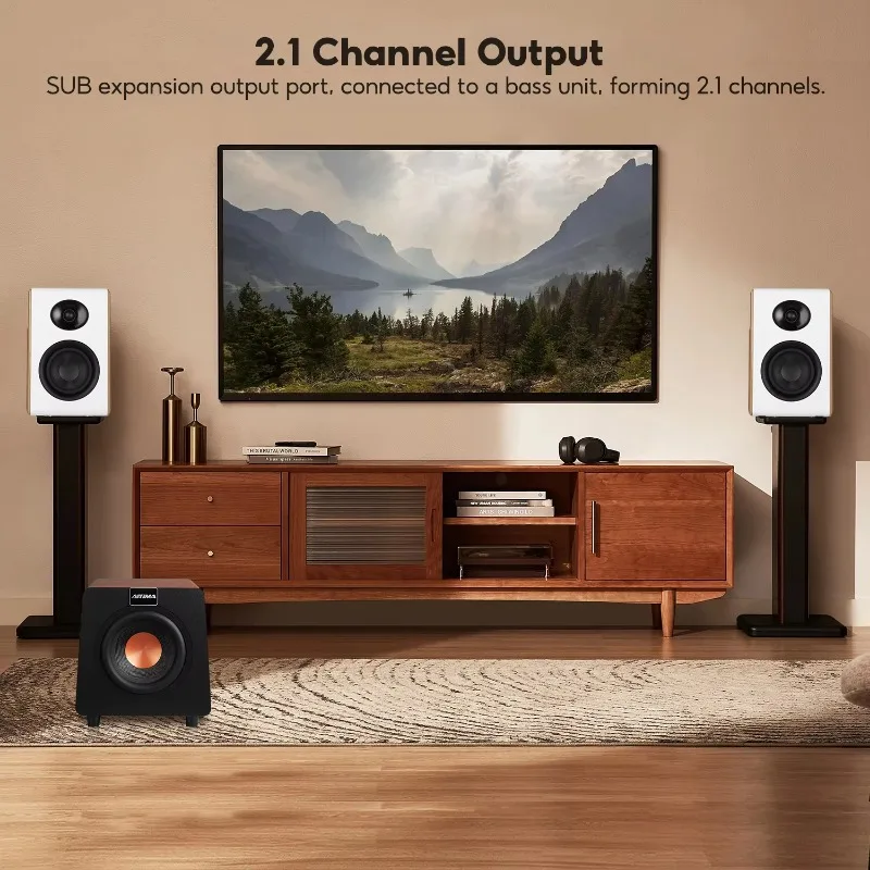 Speaker Rak Buku Bluetooth Audio Rumah Aktif