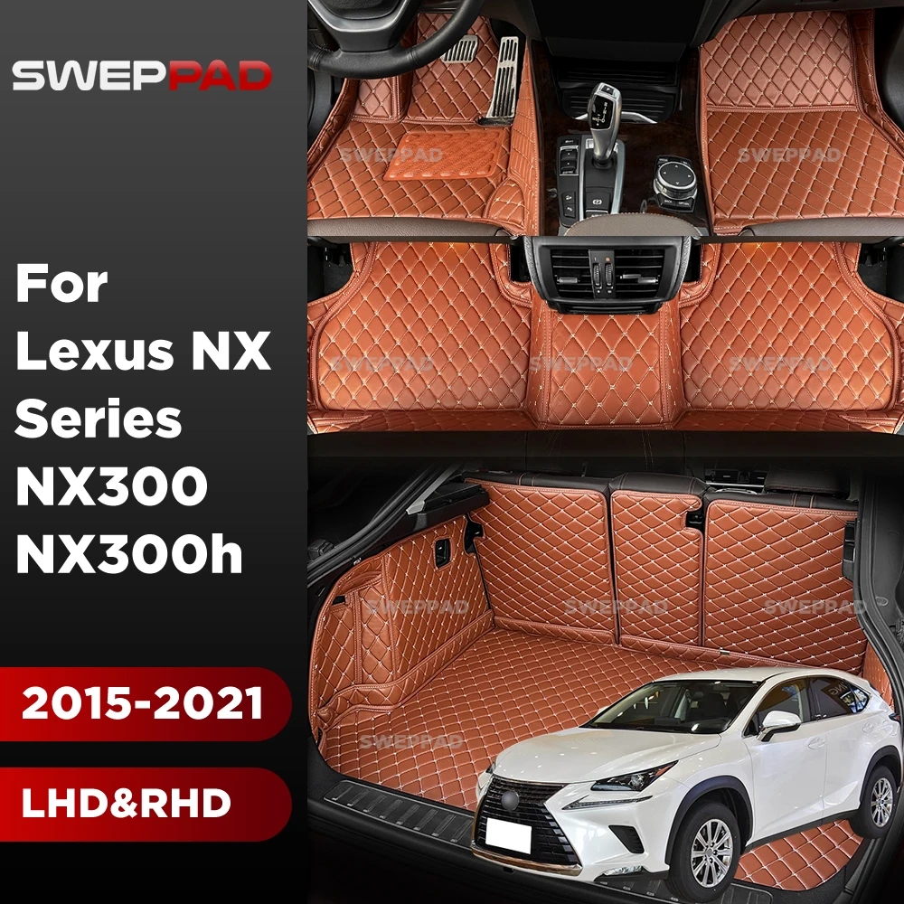 Für lexus nx Serie nx300 nx300h 2015-2021 20 19 18 17 16 Auto Fußmatten Fuß polster Auto Kofferraum matte Cargo Liner Teppich zubehör