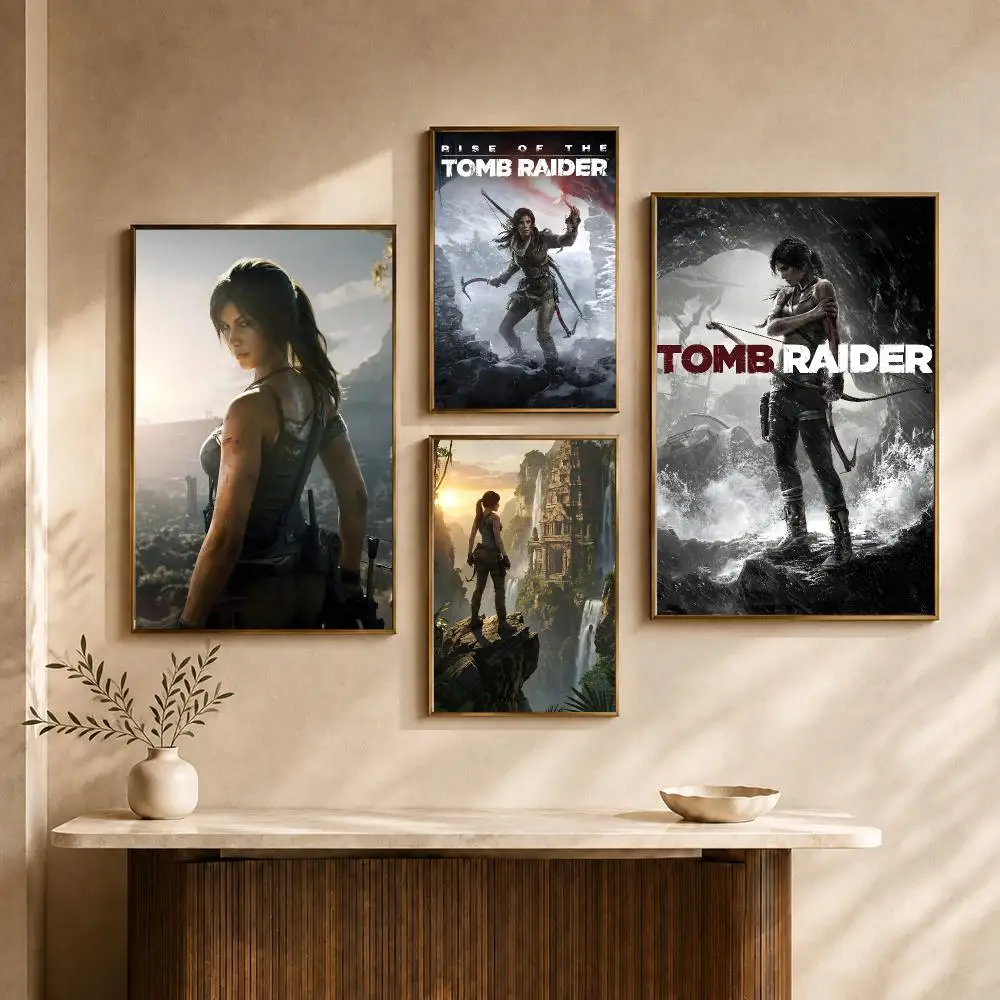 Game Tomb Raider Lara Croft Legacy Of Atlantis Poster PP Decorative Poster Print Apartment Dorm Office Cafe Gift