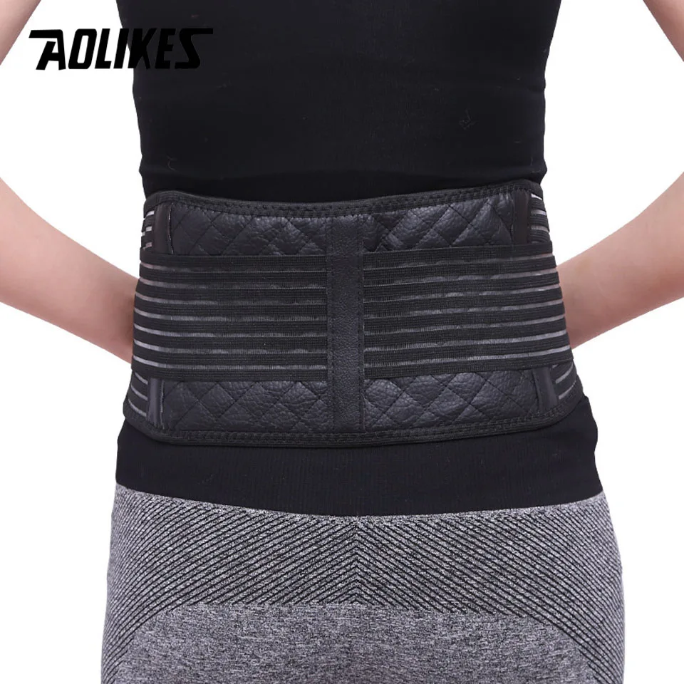 AOLIKES 1PCS Tourmaline Products Self-heating Magnetic Waist Back Support Brace Belt Lumbar Warm Protector posture corrector