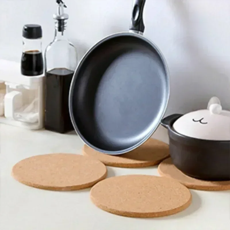 4/8pcs Trivet,Thick Round Cork,Hot Pads for Dishes,Pots,Pans and Plants,Hot Pads for Table and Countertop,Home,Kitchen Supplies