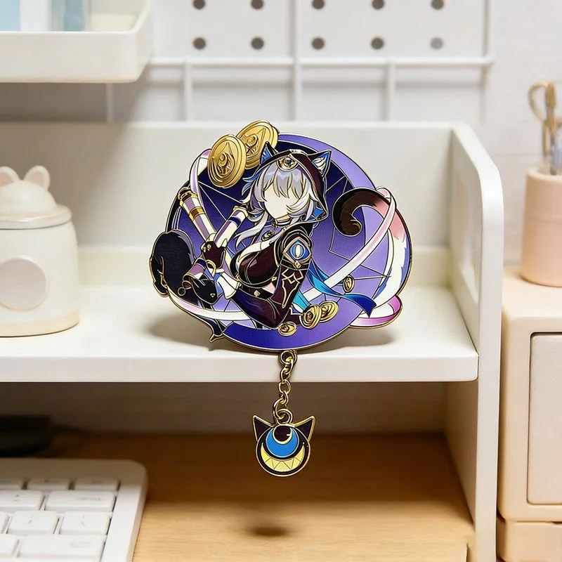 Honkai:Star Rail Cipher Abzeichen Cosplay Anime Cifera Silberner Wolf LV.999 Halloween Broschen Fangeschenke Rucksack Weihnachtsdekoration – Detail 4