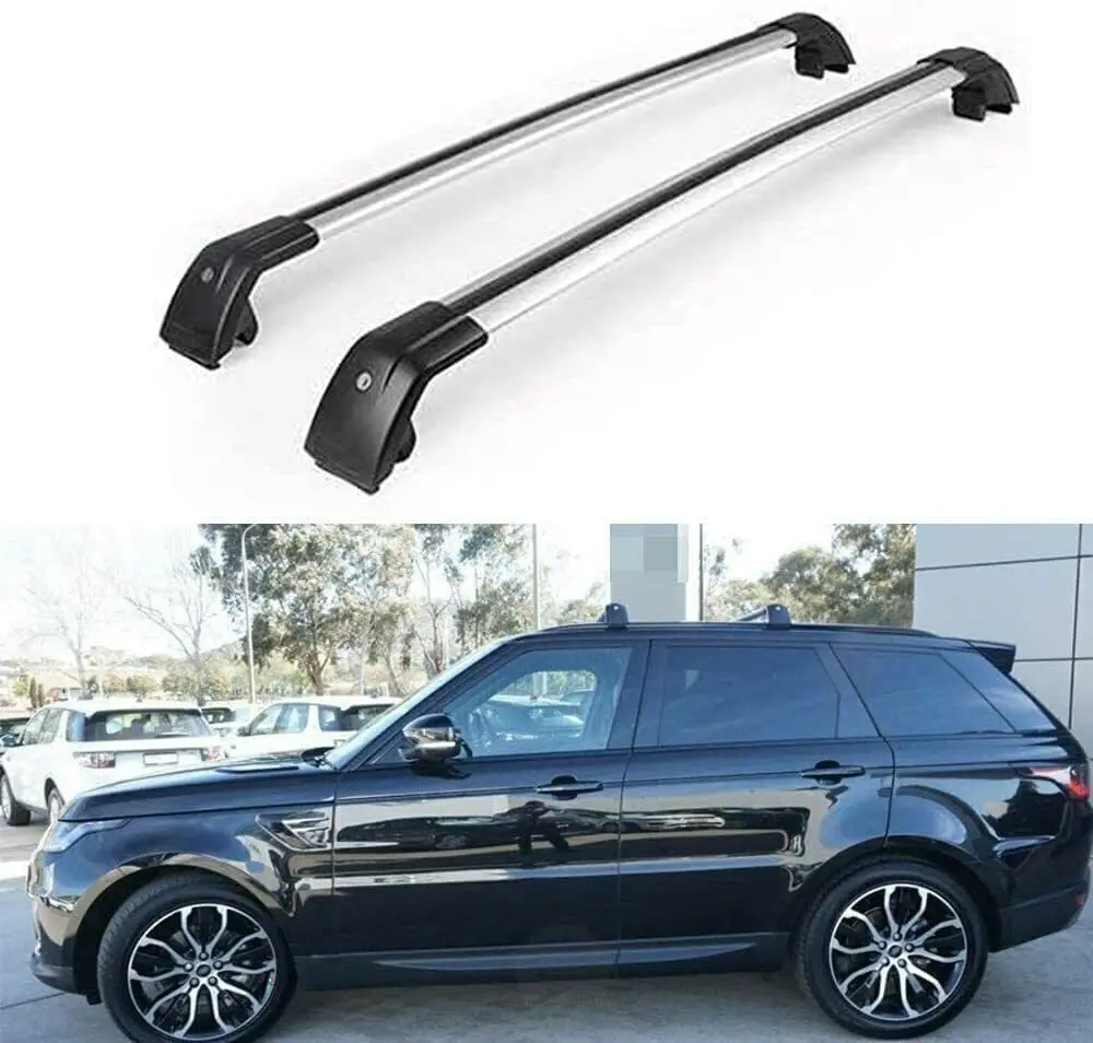 

2Pcs Lockable Cross Bar Crossbars Cargo Roof Racks Fits For Land Rover Range Rover Sport 2014-2022