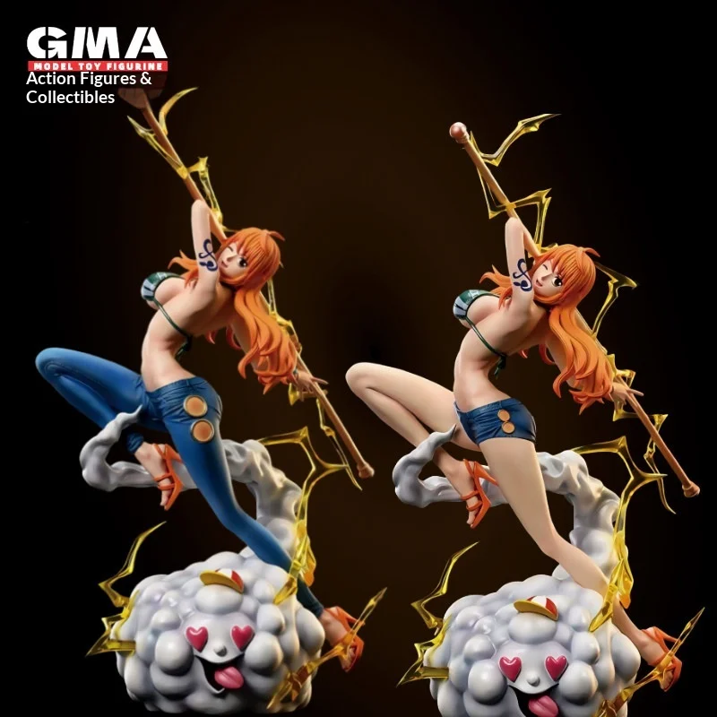 Gma One Piece Nami Action Figure Straw Hat Pirates Statue Anime Collectible Model Desktop Ornamenttoy Gift  High Detail Figurine