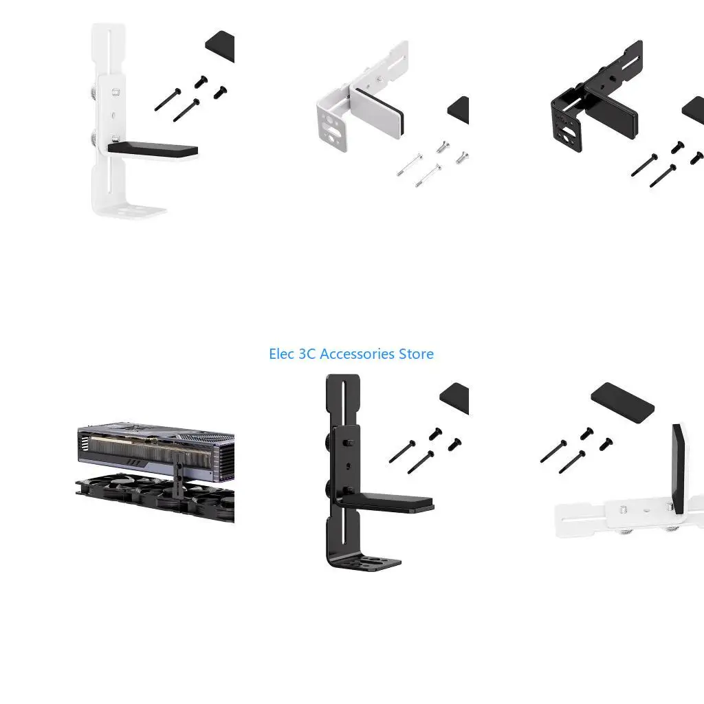 Y51A GPU Support Bracket Brace Fan Mounting Adjustable Aluminum Graphics Card GPU Sag Bracket Video Card Stand Holder