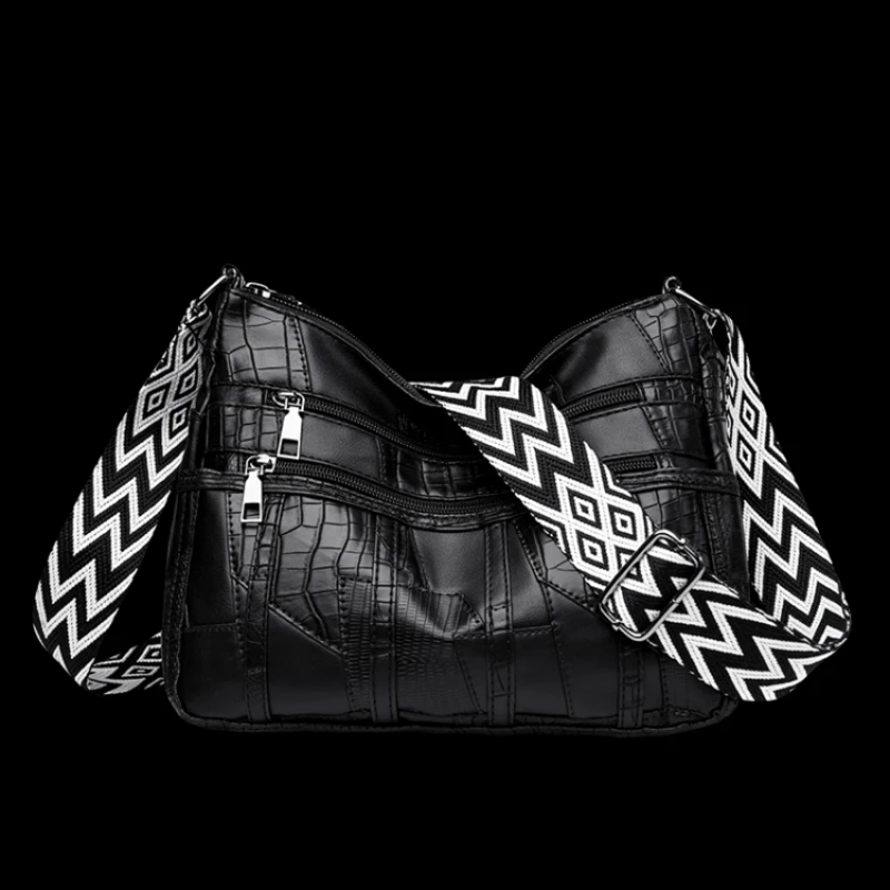 

Elegant Leather Messenger Bag Tote Bag For Ladies By Famous Designer Luxury Brand Women's Handbag