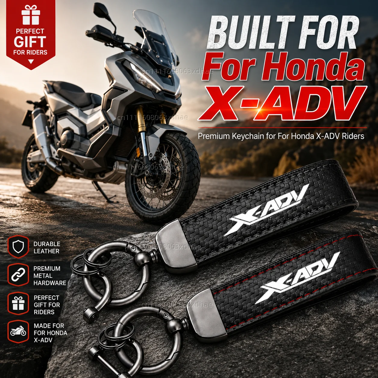 High-Grade Leather Motorcycle Keychain Holder Keyring Accessories For Honda XADV750 XADV150 X-ADV X Adv 750 150 2014-2020