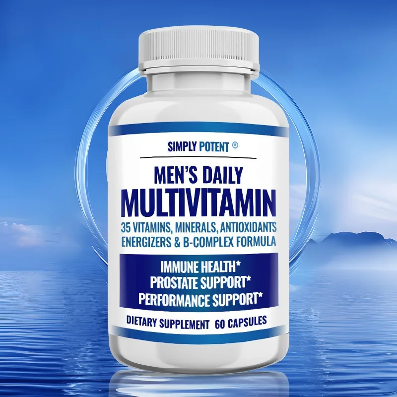 Men's Daily Multivitamin Supports Healthy Muscle Function, All-Day Energy & Immune Health, Complete Male Wellness Formula