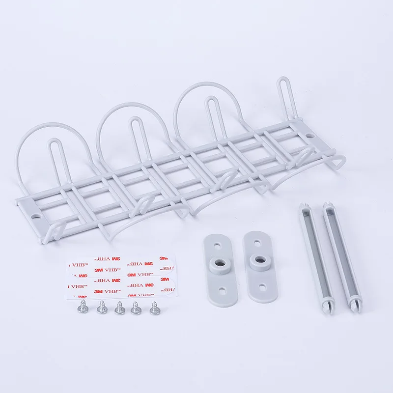 Desk Bottom Plug-in Storage Rack Power Cord Cable Plate Partition Hanging Basket Laminated Rack Plug-in Board Storage Rack #2453