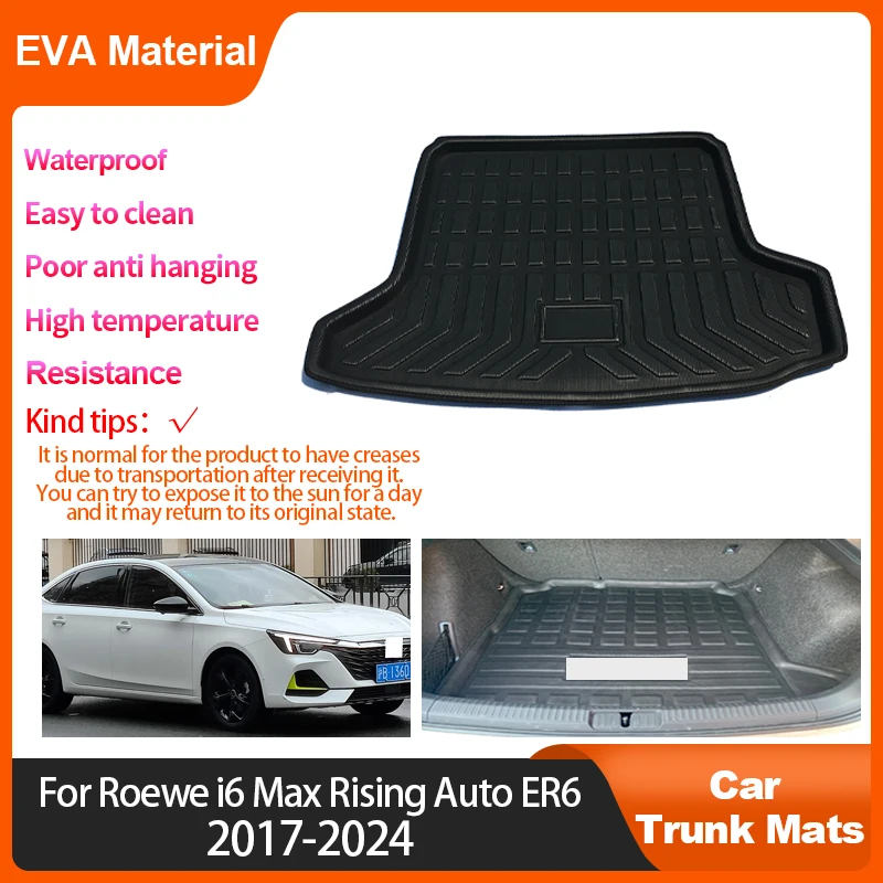 

For Roewe i6 Max Rising Auto ER6 2017~2024 Trunk Mat Rear Cargo Accessory Interior Waterproof Protector Luggage Pads Anti slip