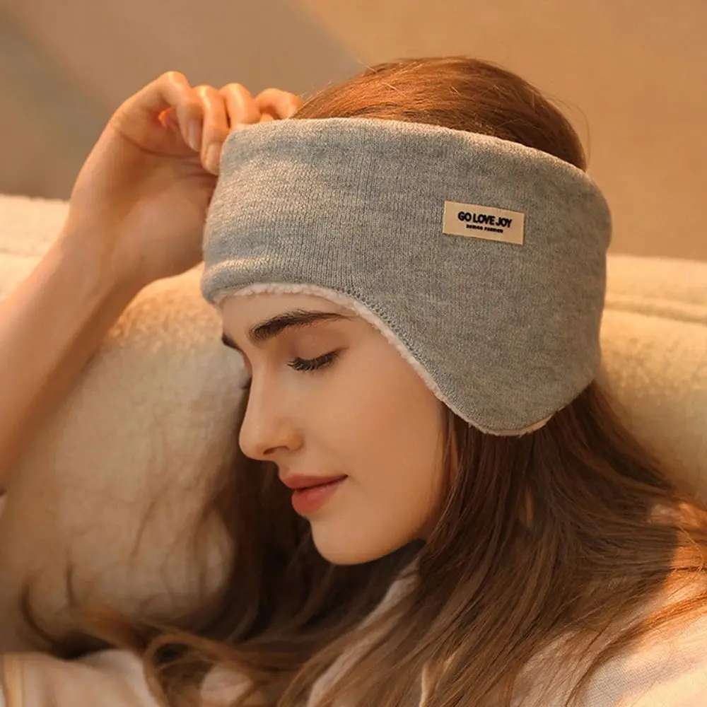 للجنسين الخريف الشتاء عزل الصوت رباط شعر النوم غطاء للأذنين تدفئة الأذن أغطية الرأس غطاء للأذنين #3