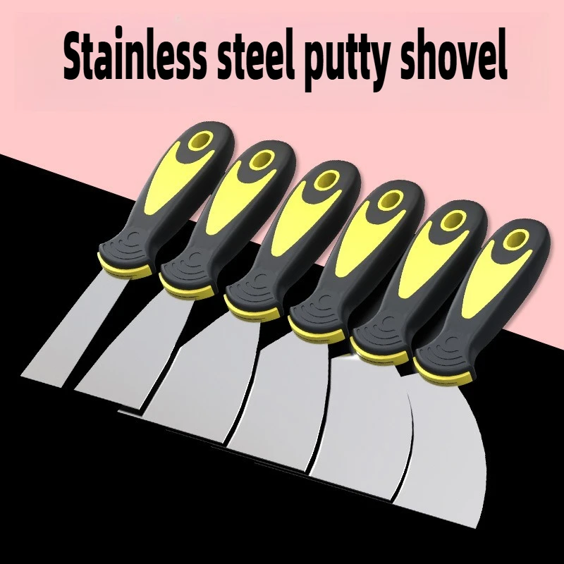 Putty Knife Putty Scraping Stainless Steel Shovel Painter Wall Putty Thickened Shovel Ash Batch Integrated Shovel