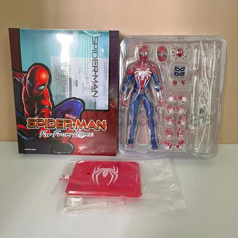 PS4 Spiderman Figurka Avengers Spider Man Figurka akcji Upgrade Suit PS4 Game Edition Doll Model Toys Wspólny ruchomy prezent dla dzieci