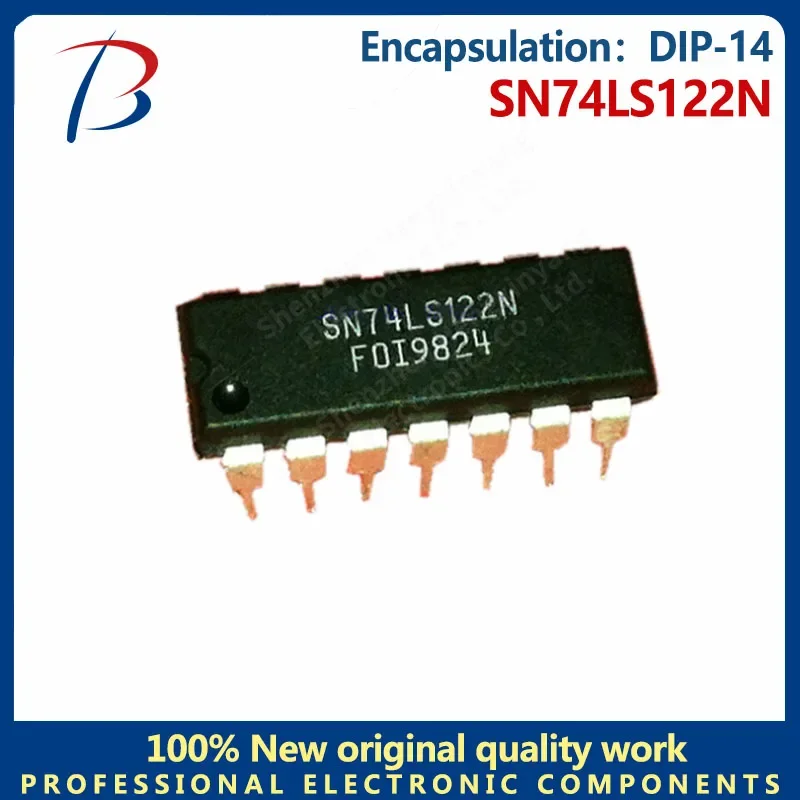 

10 шт. SN74LS122N могут повторно запускать моностатный триггер в соответствии с DIP-14