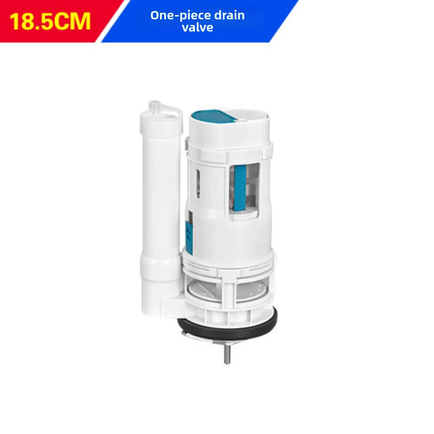 Einteiliges WC-Ablaufventil mit zwei Knöpfen, Sitz, WC-Auslassventil-Set, Badezimmer-Wassertank-Zubehör