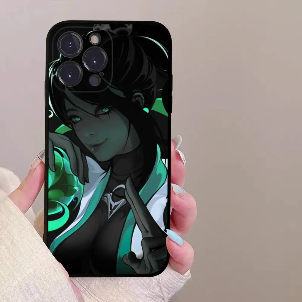 Valorant Game Character Art Phone Case for iPhone 15 8 7 6 6S Plus X SE 2020 XR XS 14 11 12 13 Mini Pro Max Mobile Case