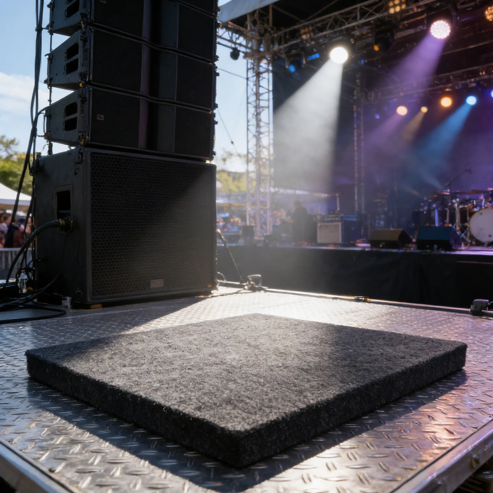 Anti-Vibration Subwoofer Damping Mat Audio Isolation Platform Subwoofer Isolation Pad Soundproof Mat  Sound Dampening Pads